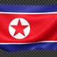 Korea North Flag Waving Looped - VideoHive Item for Sale