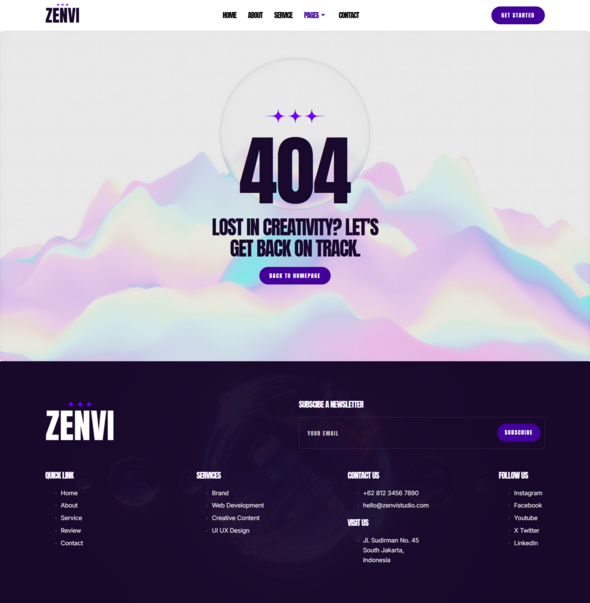 Zenvi - Creative Agency & Portfolio Elementor Template Kit