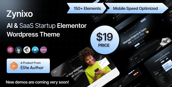 Zynixo – AI & SaaS Elementor WordPress Theme