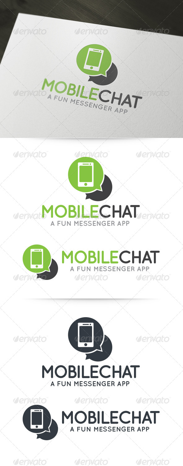 Mobile Chat Logo - Objects Logo Templates