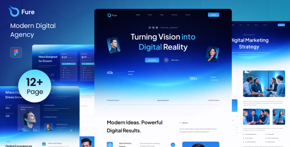 Fure - Modern Digital Agency Figma Template