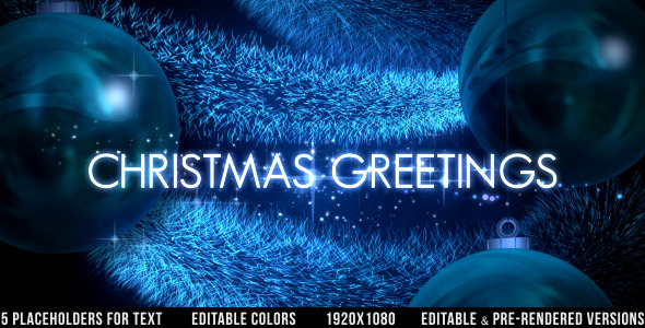Christmas Greetings - VideoHive 6145970