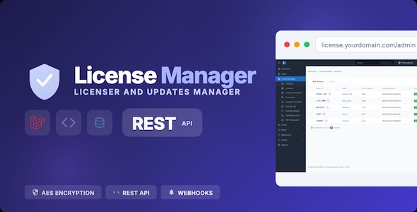 License Manager - Laravel PHP Licenser and Updates Manager