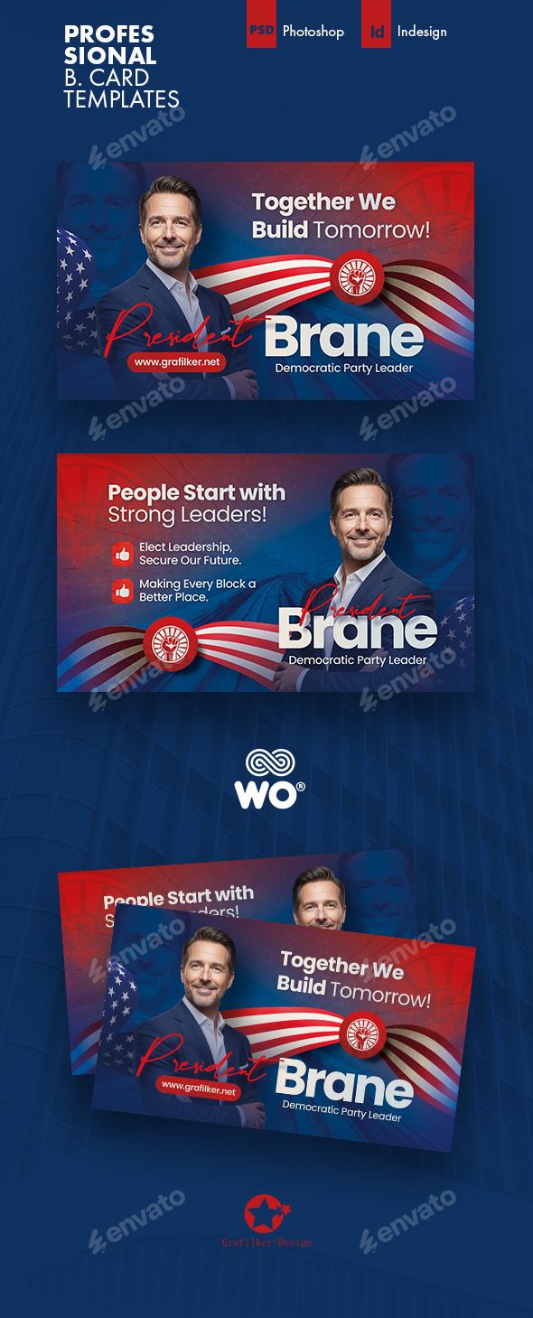 Political Business Card Templates