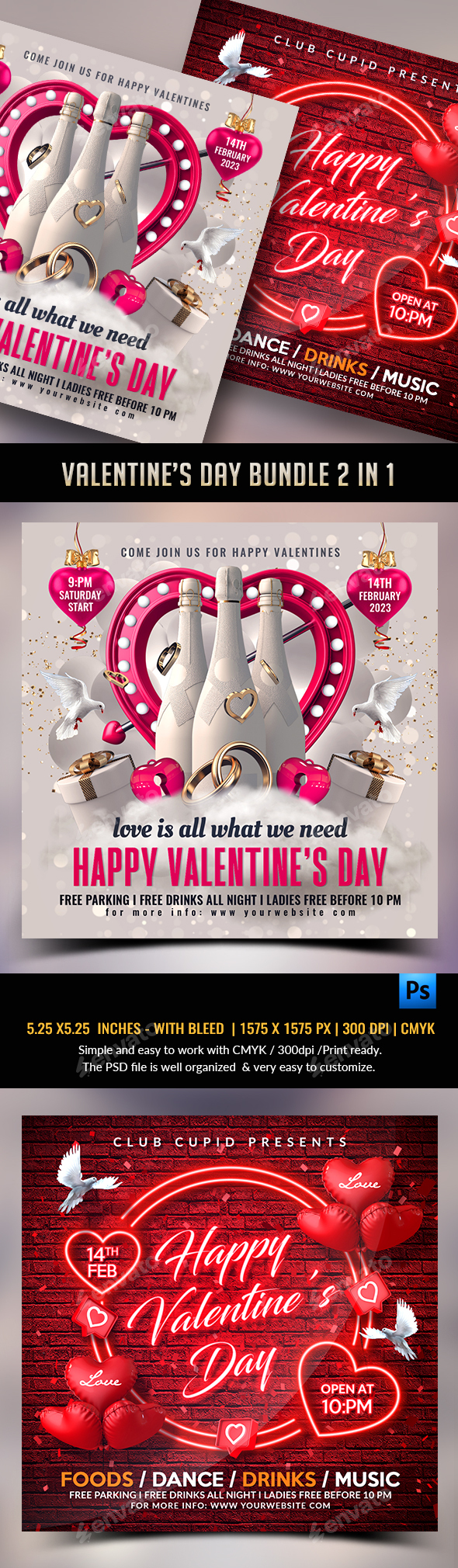 Valentine Flyer Bundle