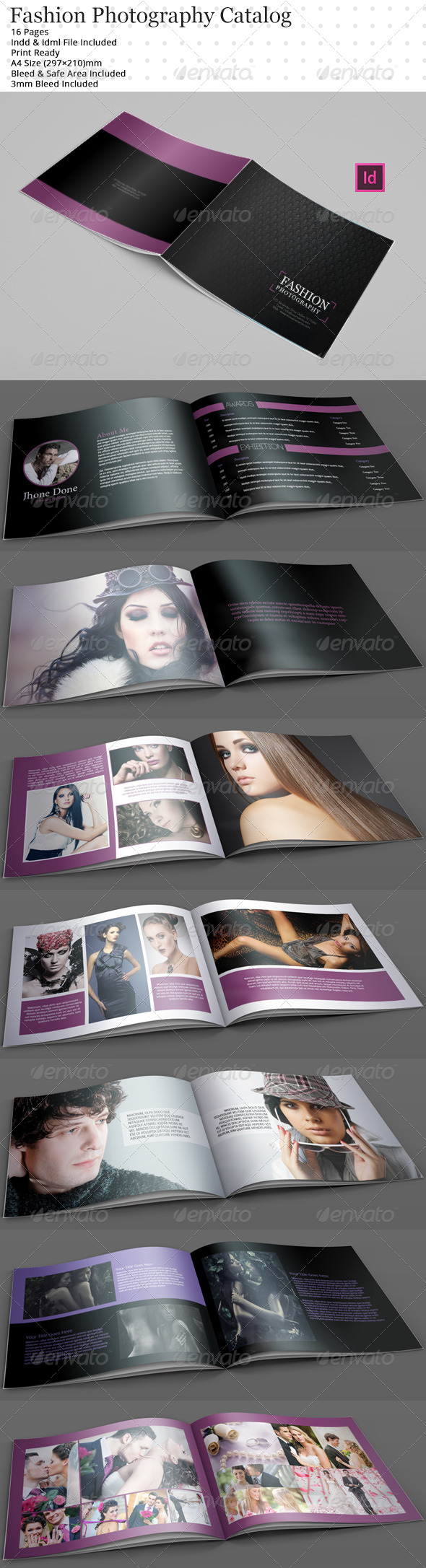 Fashion Photographic Catalog Brochure Templates - Catalogs Brochures
