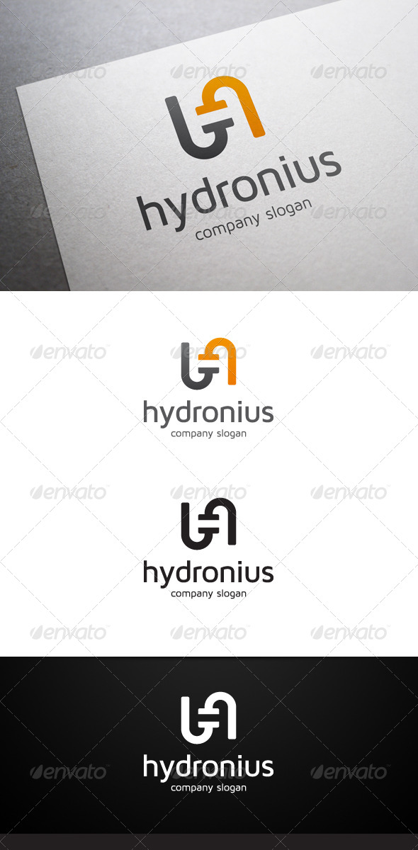 Hydronius H Letter Logo - Letters Logo Templates