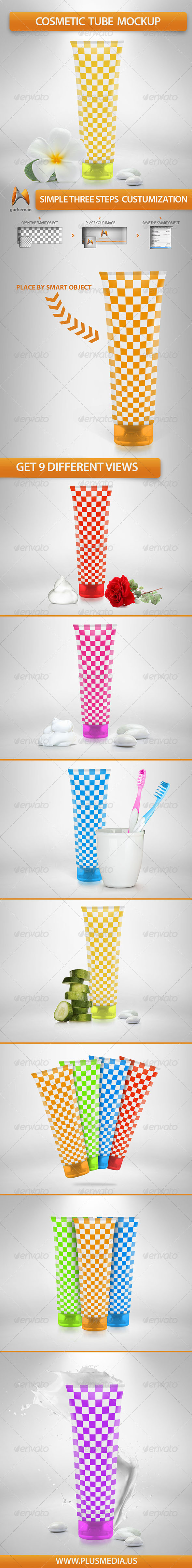 Cosmetic Tube Mockup - Beauty Packaging