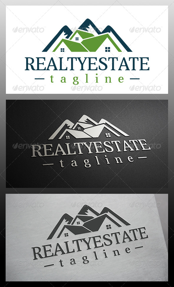 Mountain House Logo - Buildings Logo Templates
