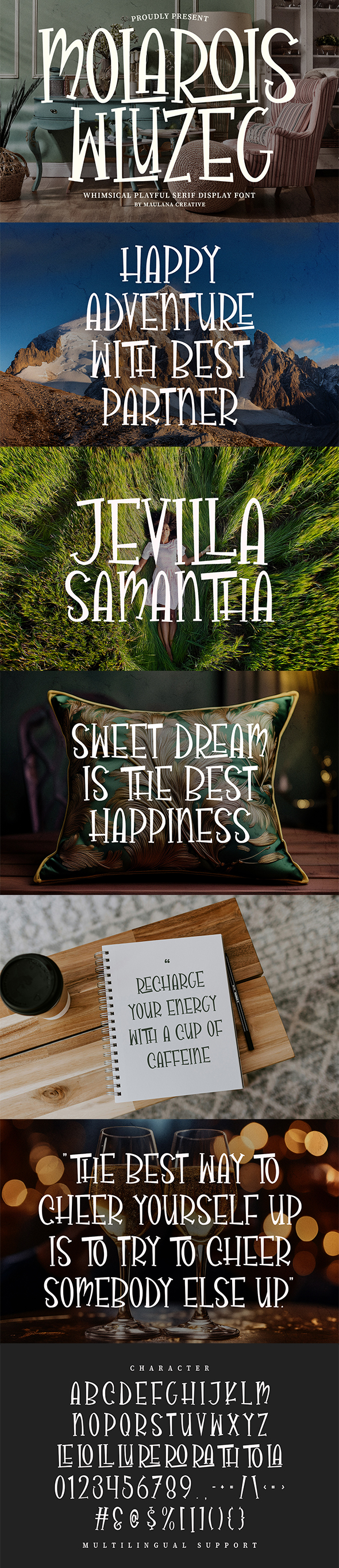 Molarois Wluzeg Whimsical Playful Serif Display