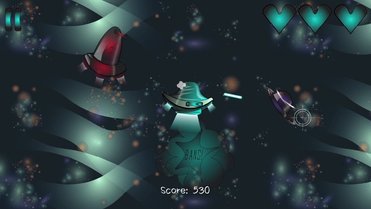 Enemy Flying Saucer - HTML5 Game Template