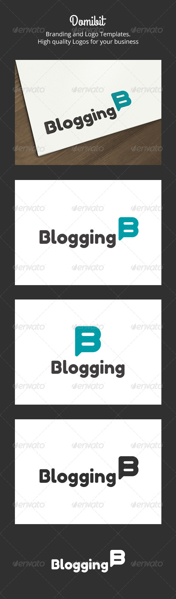 Blogging & B Letter Logo - Letters Logo Templates