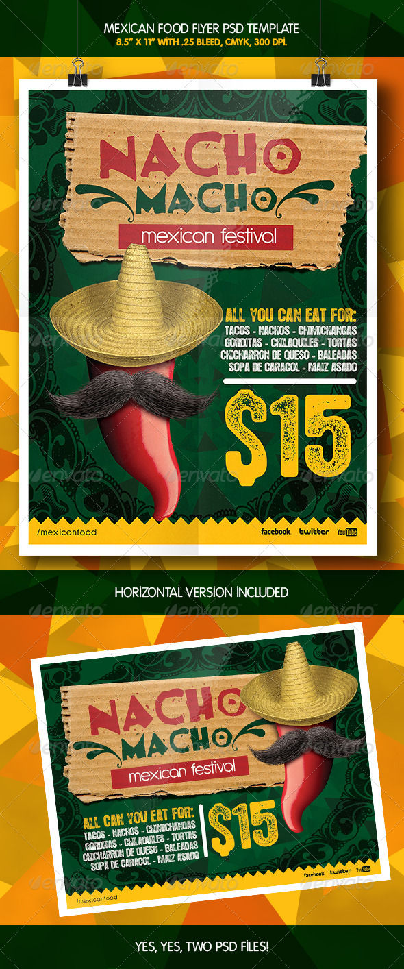 Mexican Macho Nacho | Flyer Template - Miscellaneous Events
