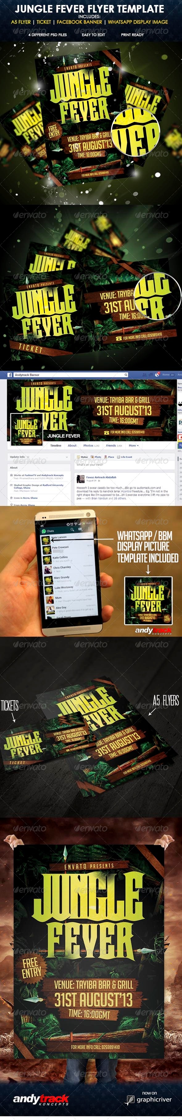 Jungle Fever Flyer Templates - Flyers Print Templates
