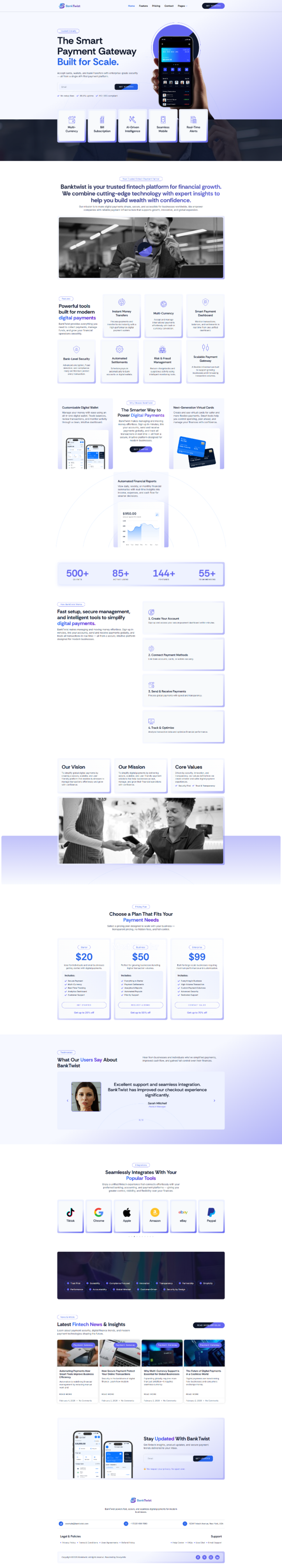 BankTwist ? Fintech & Payment Gateway Elementor Template Kit