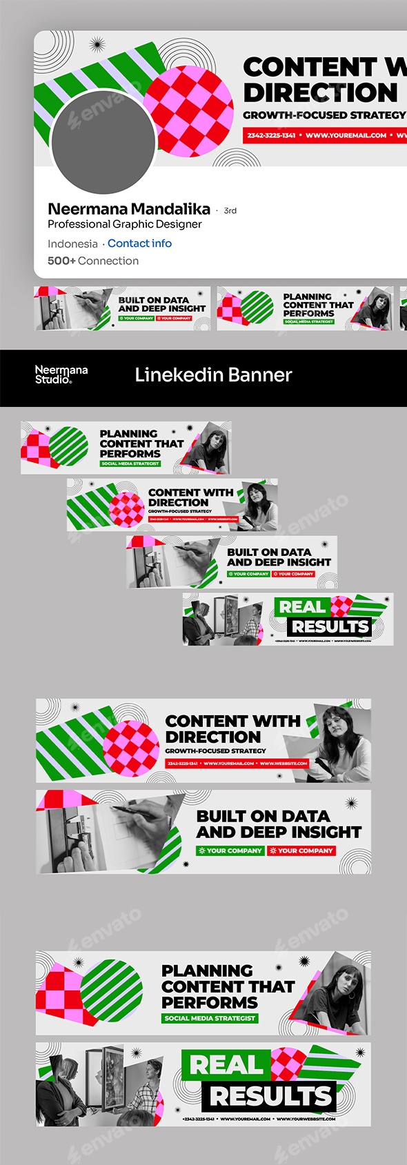 Creative Linkedin Banner Set