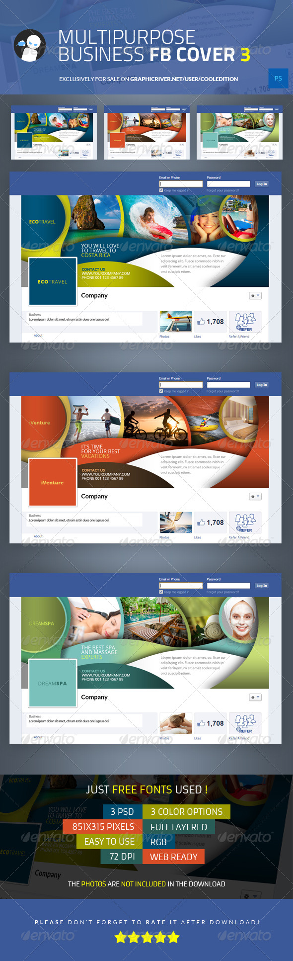 Multipurpose Business Facebook Cover 3 - Facebook Timeline Covers Social Media