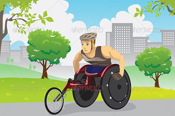 Wheelchair Athlete - Sports/Activity Conceptual
