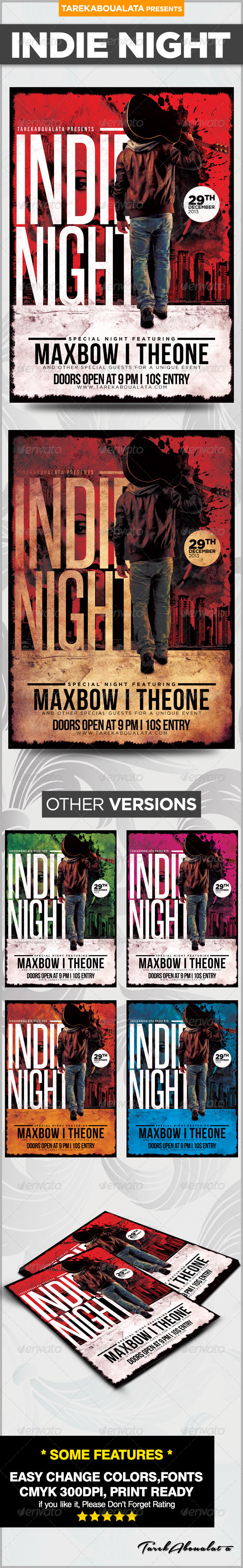 Indie Night Flyer/Poster - Events Flyers