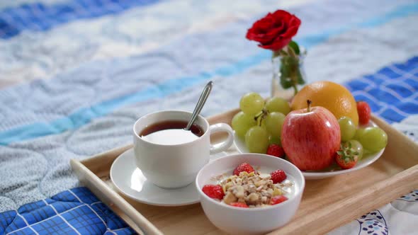 Breakfast on Tray in Bed alt