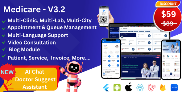 Hospital & Clinic Management System with AI Chat Doctor Recommendation & Appointment Booking