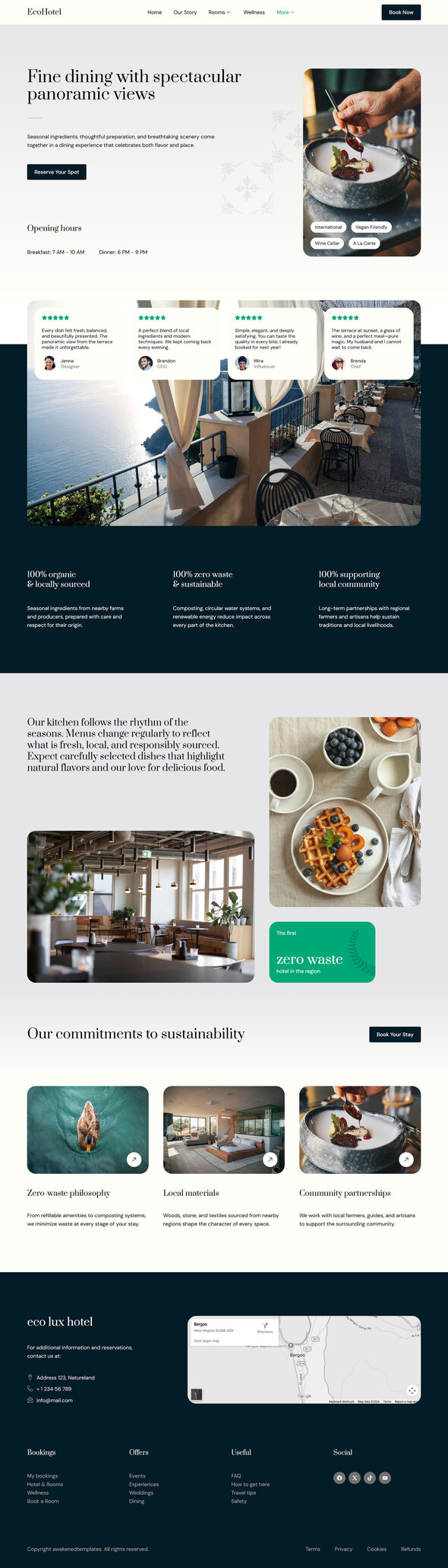 EcoHotel - Resort & Wellness Elementor Template Kit
