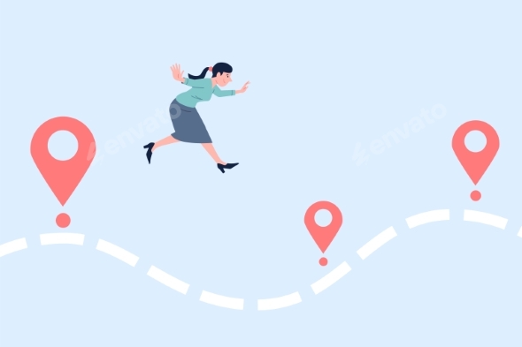 Businesswoman Project Way