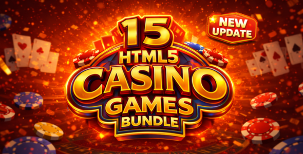 15 HTML5 Casino Games Bundle - New Update V2