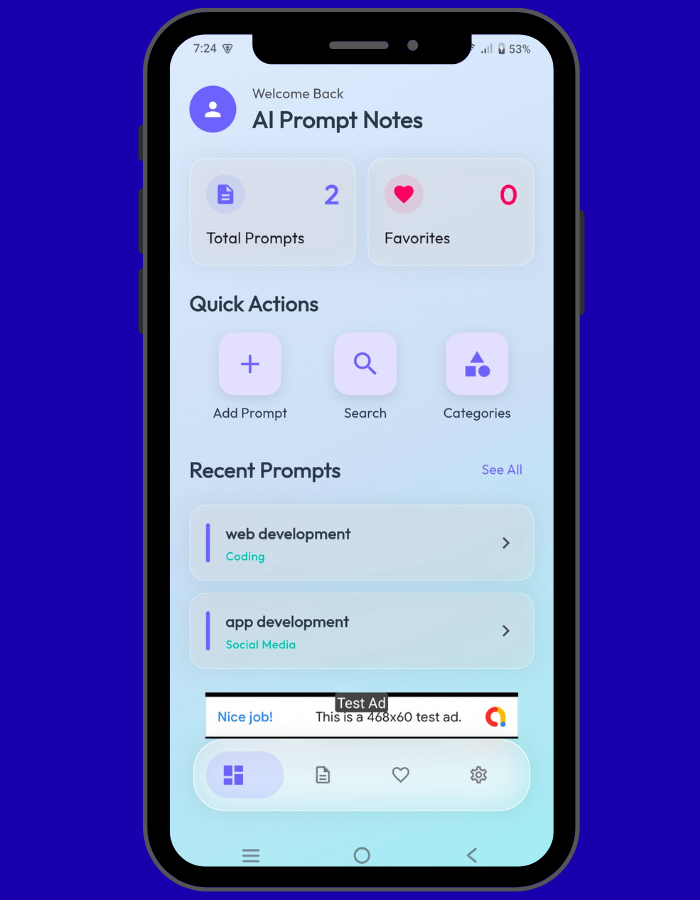 AI NoteHub – Ultimate AI Prompt Manager & Organizer Flutter App (AdMob ...