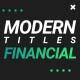 Modern Financial Titles - VideoHive Item for Sale