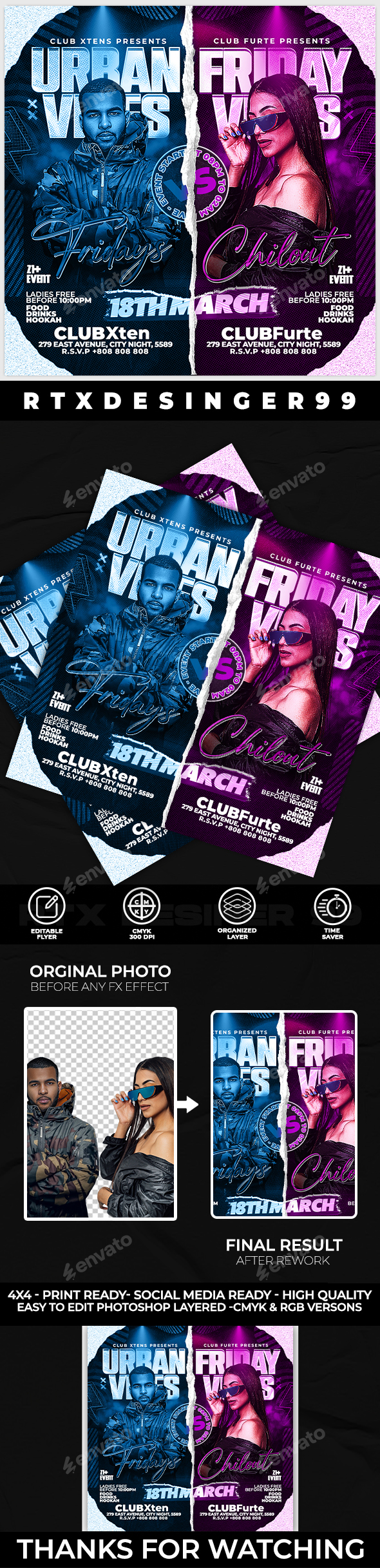 DJ | Night Club Flyer Template