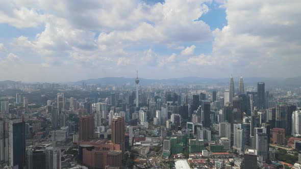 View of Kuala Lumpur City Centre and one of the landmarks in Kuala Lumpur