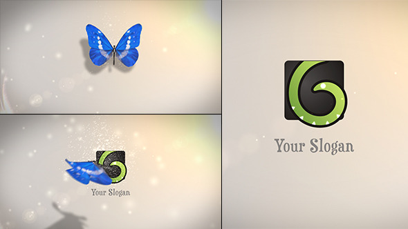 Butterfly Logo Reveal - VideoHive 6063266
