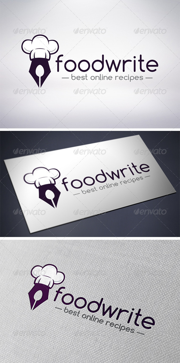 Recipe Writer Logo - Food Logo Templates