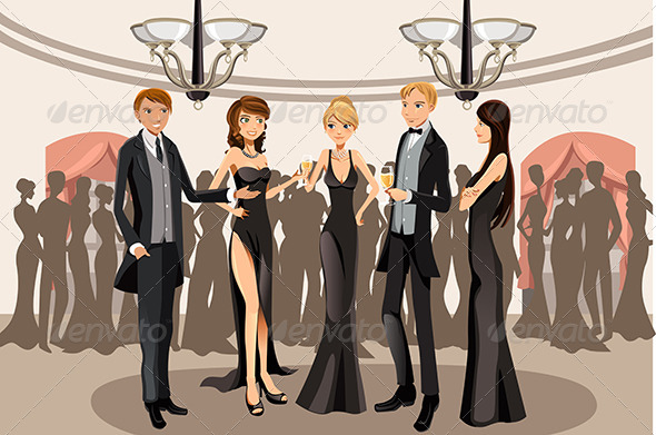 Banquet Party - People Characters
