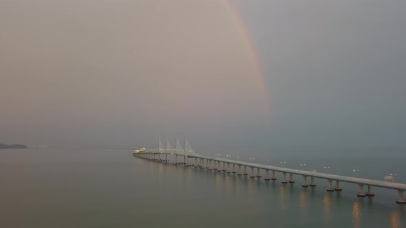 Penang Second Bridge highway across sea alt