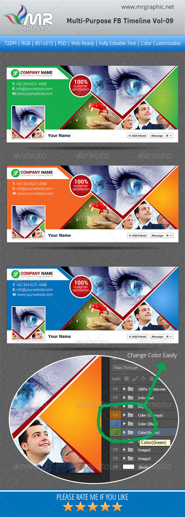 Multipurpose FB Timeline Template Vol-9 - Facebook Timeline Covers Social Media
