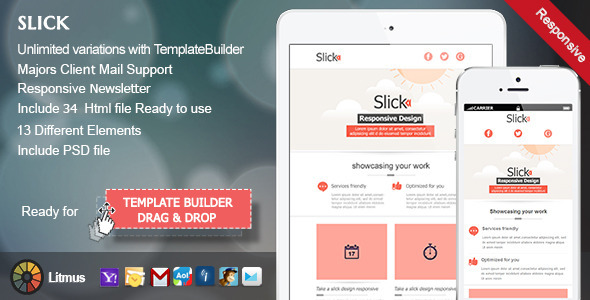Slick-Responsive E-mail Template by akedodee