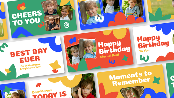 Birthday Vibrant Openers template preview