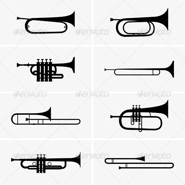 Trumpets - Decorative Symbols Decorative