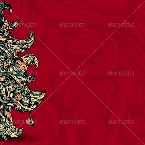 Christmas Tree made of Hair - Christmas Seasons/Holidays