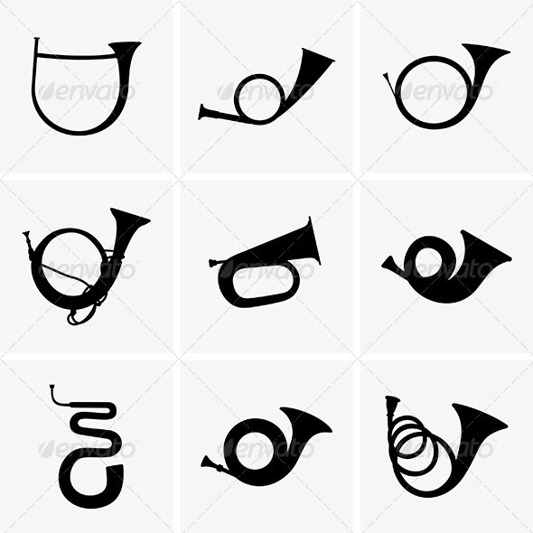 Hunting Horns - Man-made Objects Objects