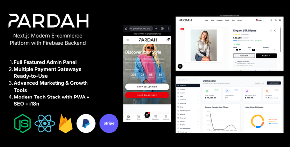 Pardah - Next.js Modern E-commerce Platform with Firebase Backend