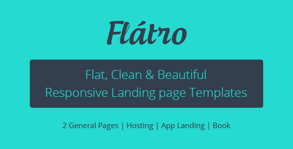 Flátro - Multipurpose Premium Landing Pages by guiwidgets