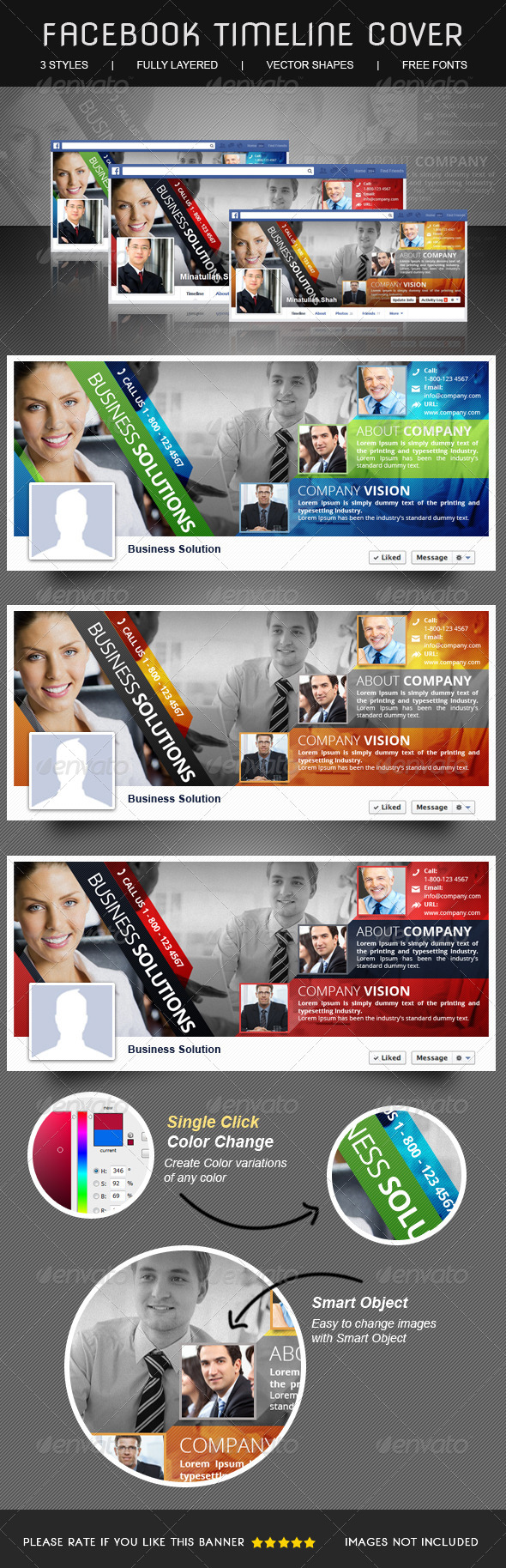 Multipurpose Corporate Facebook Timeline - Facebook Timeline Covers Social Media