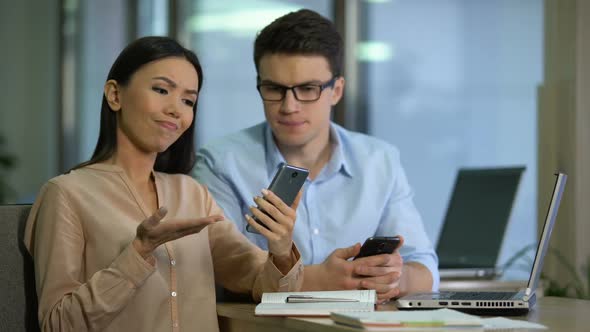 Engineers Testing New Smartphone, Disappointed With Software Quality, Test Group alt