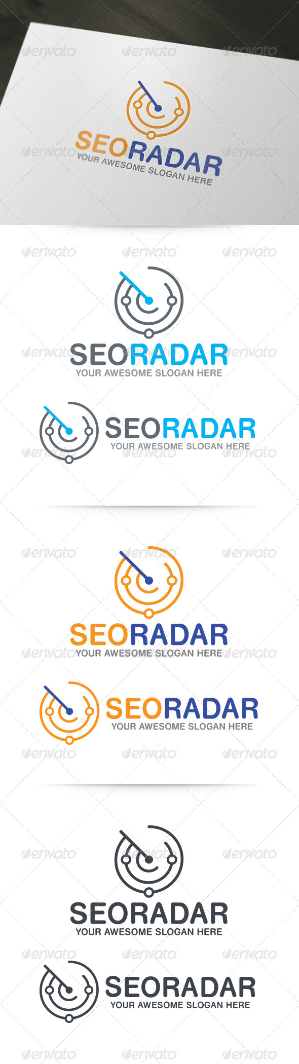 SEO Radar Logo - Symbols Logo Templates