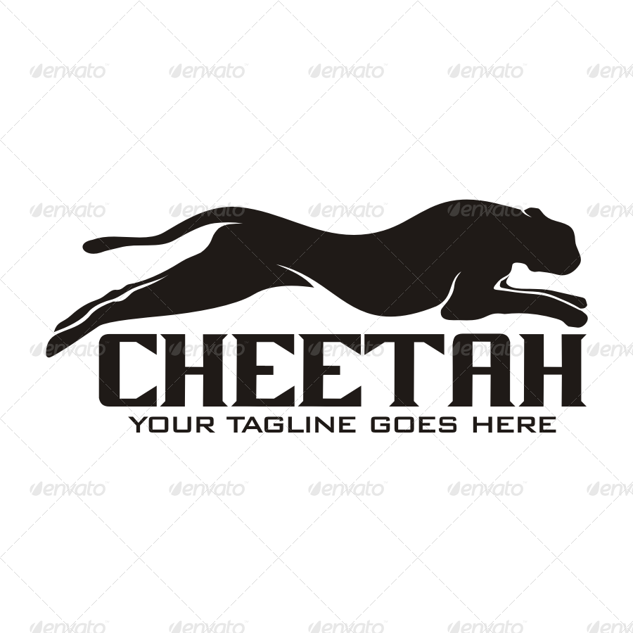 river vector logo Cheetah GraphicRiver  by  seviart Logo