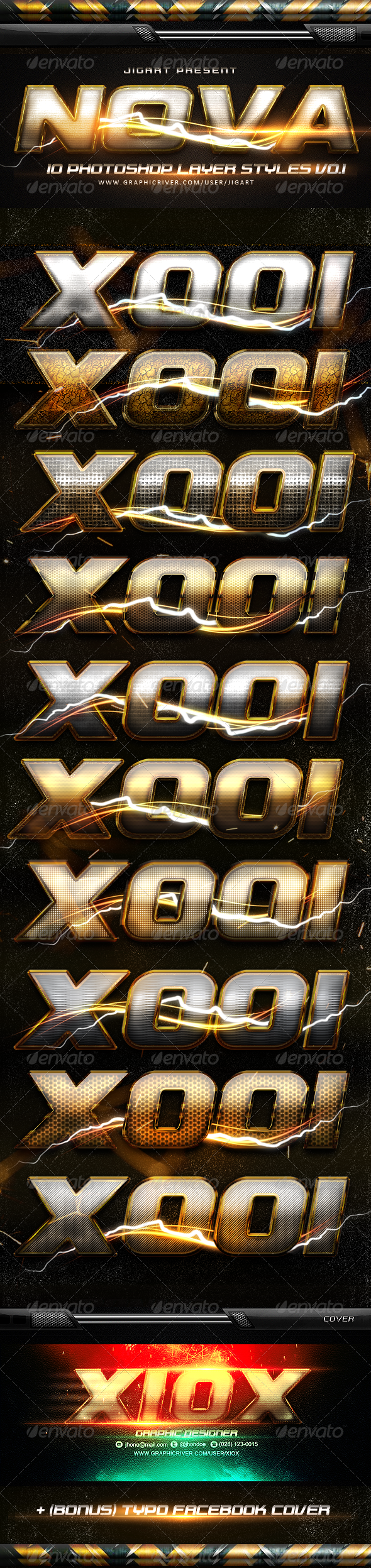 NOVA Layer Styles V0.1 - Text Effects Styles