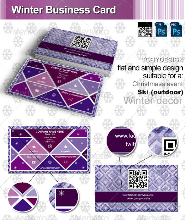 Winter Business Card - Creative Business Cards